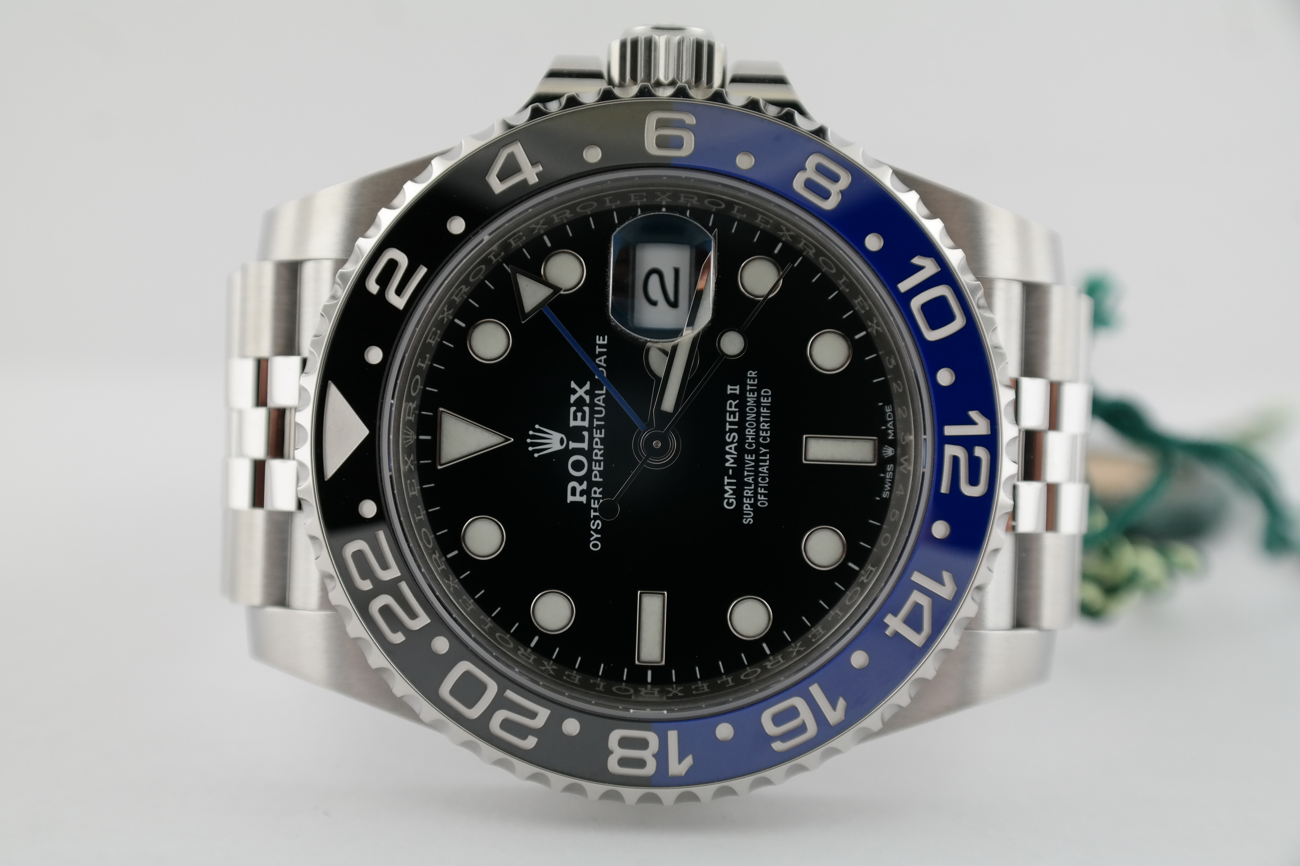 Rolex GMTMaster II 126710BLNR "Batman" Jubilee Band Blue & Black Bezel 2020 eBay